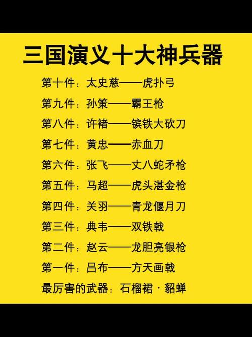 三国著名武器名称?