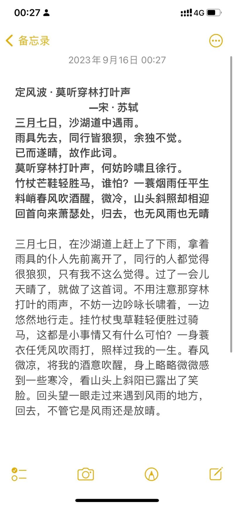 一蓑烟雨任平生的意思??