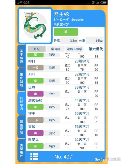 求宠物小精灵所有技能名称(动漫内标准名称,不要游戏里的)