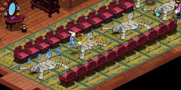 梦幻西游3J家具金座雕龙屏风多少钱