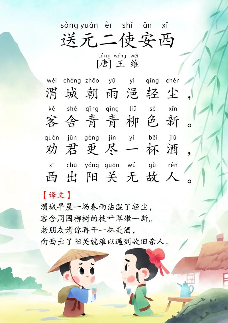 渭城朝雨浥轻尘,客舍青青柳色新.是什么意思