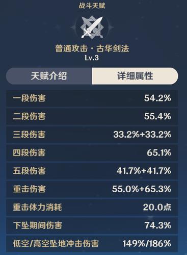 【原神】角色天赋技能介绍:行秋,古华飞云