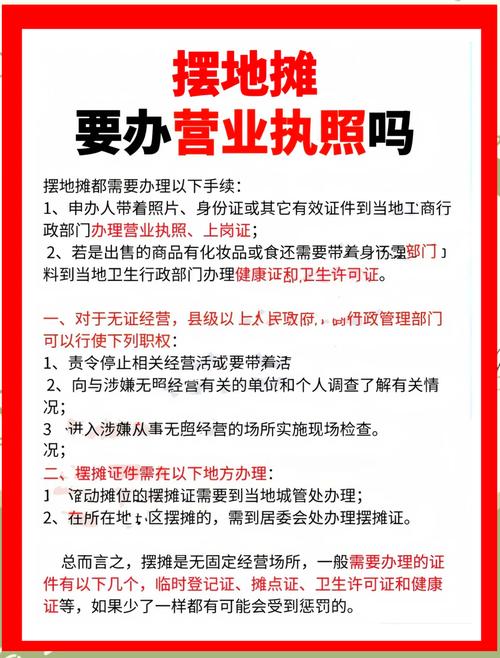 摆地摊需要到什么部门办手续
