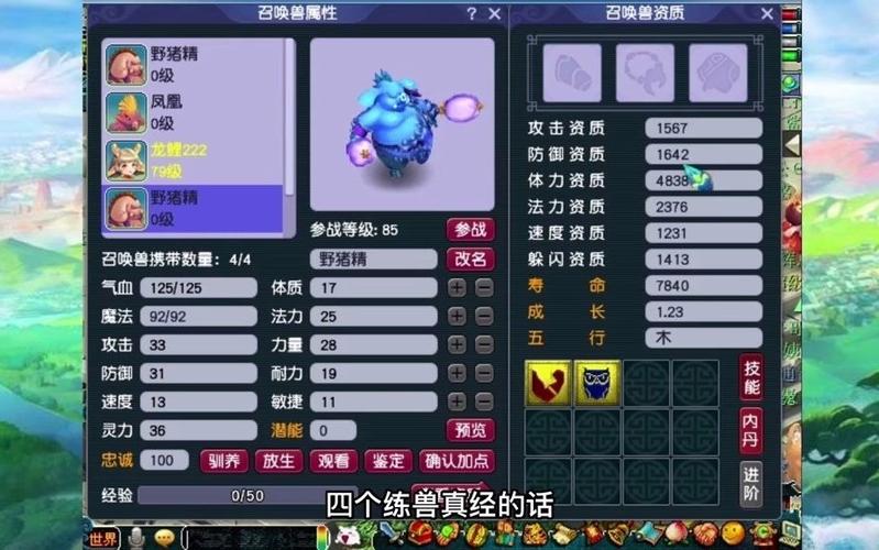 求问这只变异野猪精怎么加点啊。。。大神来