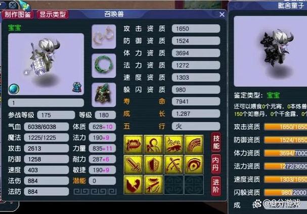 梦幻西游闪躲资质计算梦幻西游召唤兽躲闪资质比较高多少
