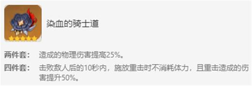 原神染血的骑士道适合谁用