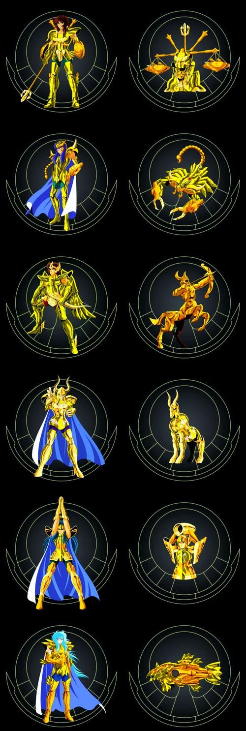 圣斗士星矢黄金十二宫图鉴(一)