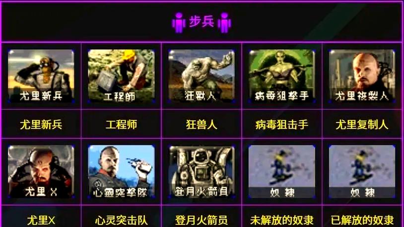 红色警戒3兵种