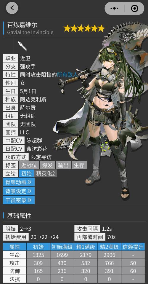 明日方舟嘉维尔干员怎么样_嘉维尔干员技能属性天赋图鉴